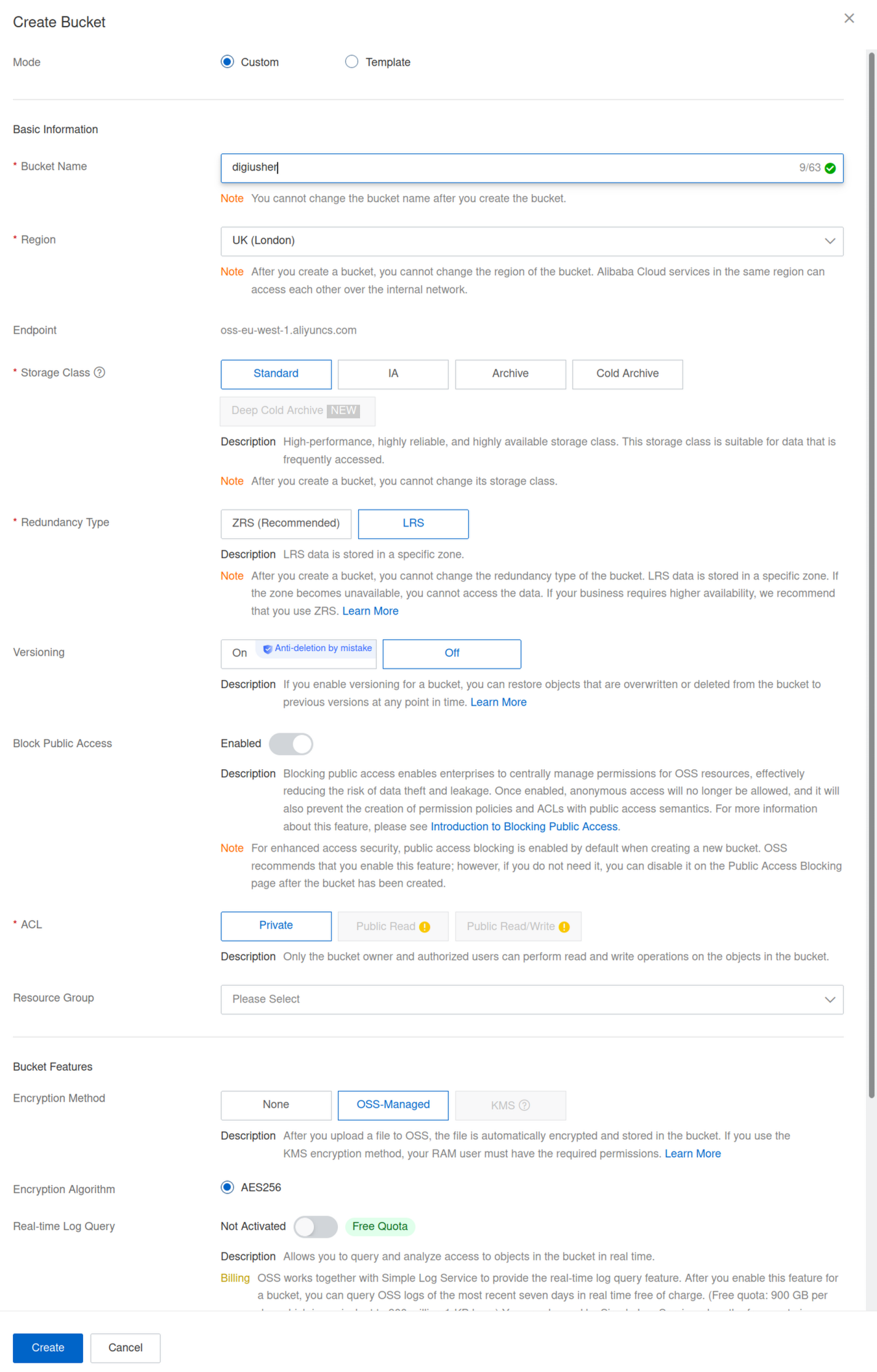 Create bucket for FOCUS billing exports