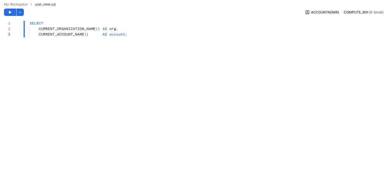 Query returning org name and account name